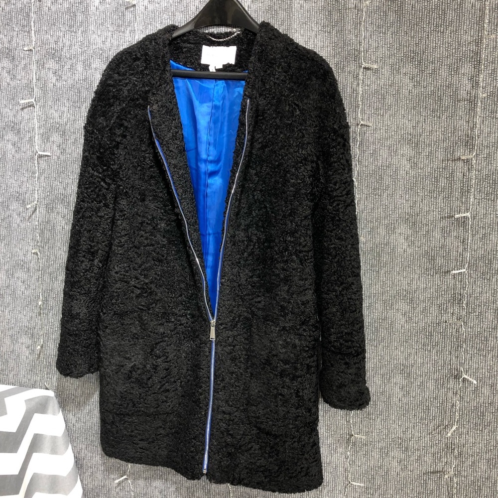 BCBGeneration Faux Persian Lamb Coat
